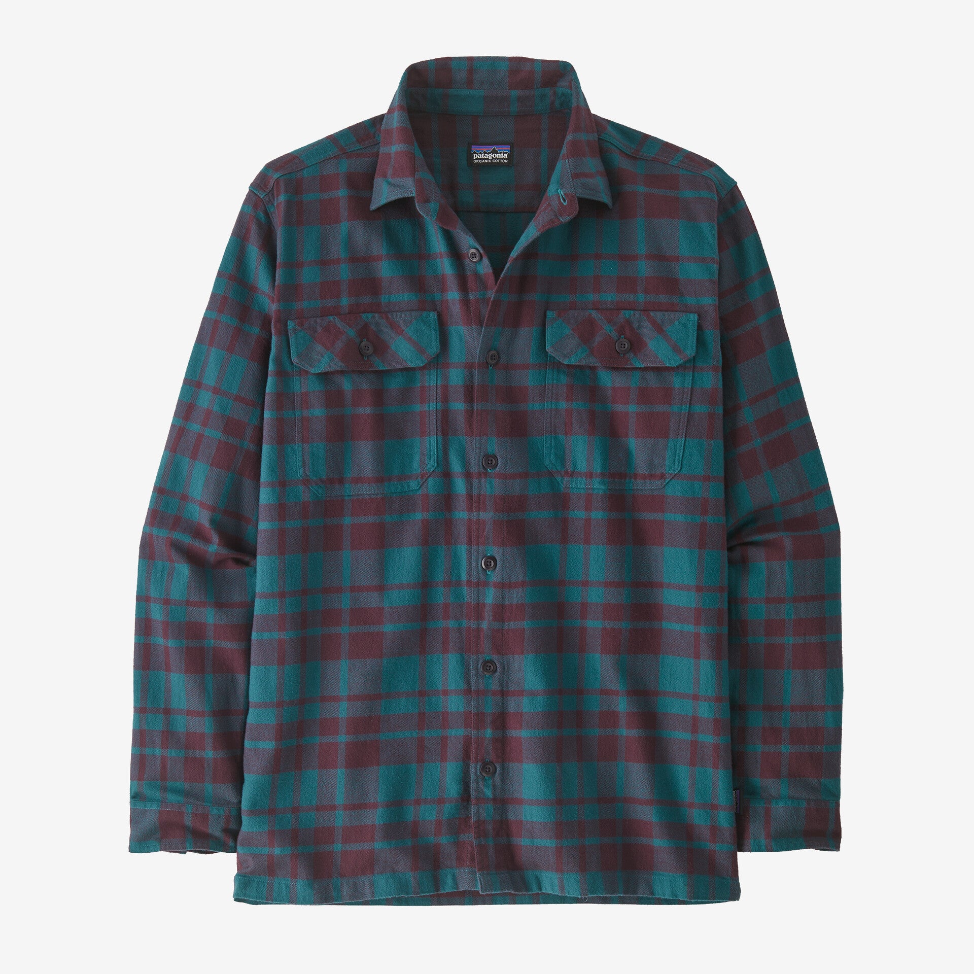 Patagonia MW Fjord Flannel - Ice Caps / Belay Blue