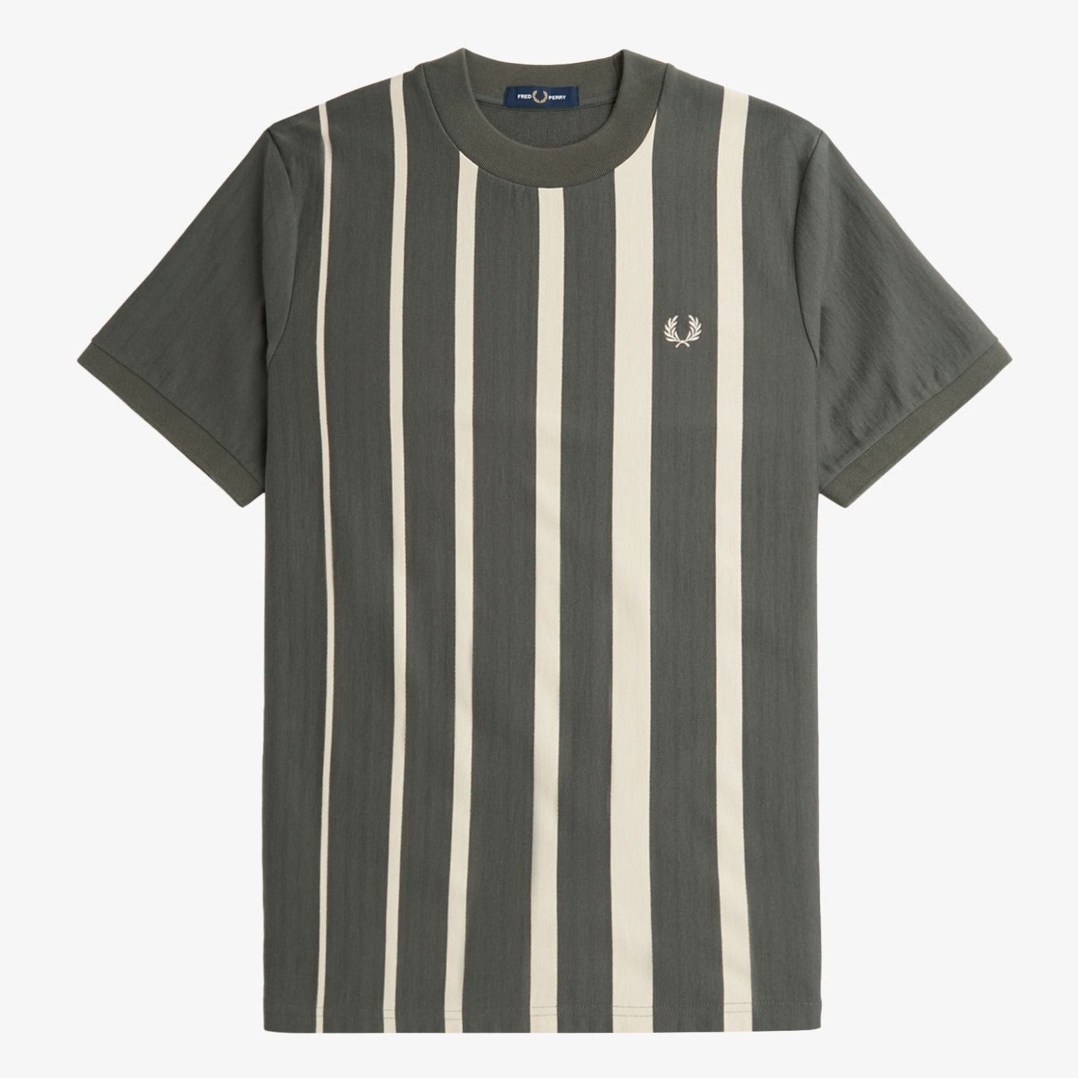 Fred Perry Gradient Stripe T-Shirt - Field Green