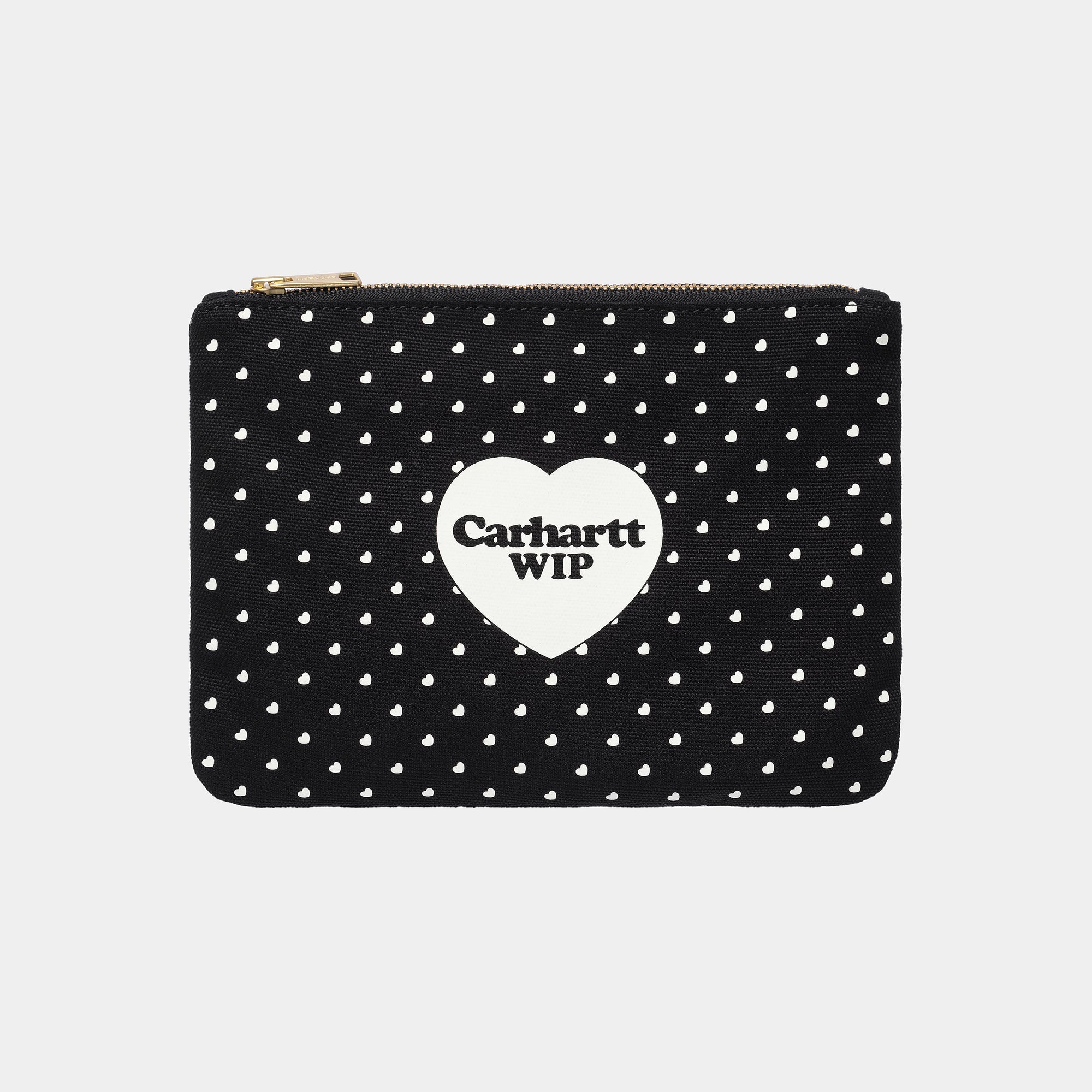 Carhartt WIP Canvas Graphic Zip Wallet - Black