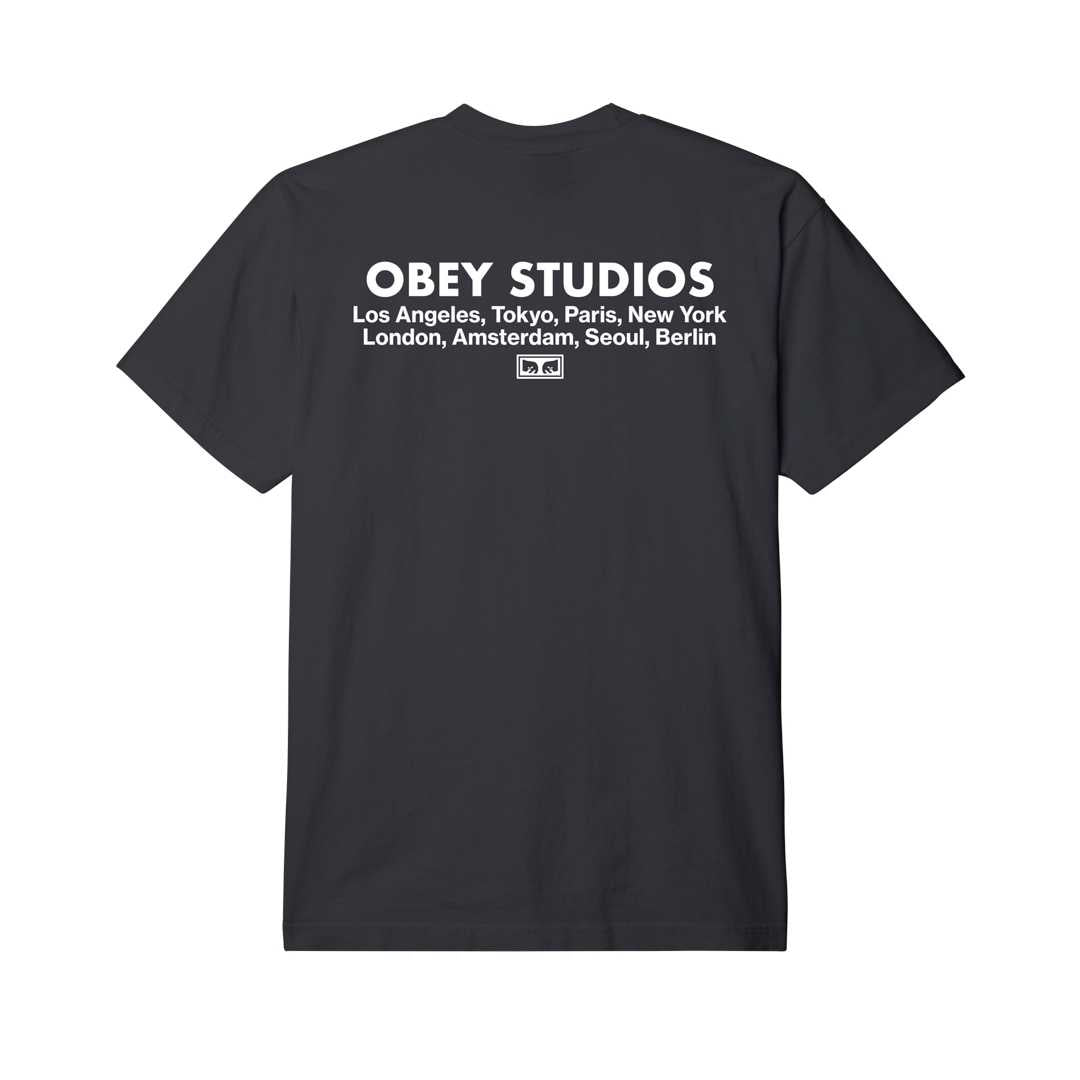 Obey Studios Eye T-Shirt - Jet Black