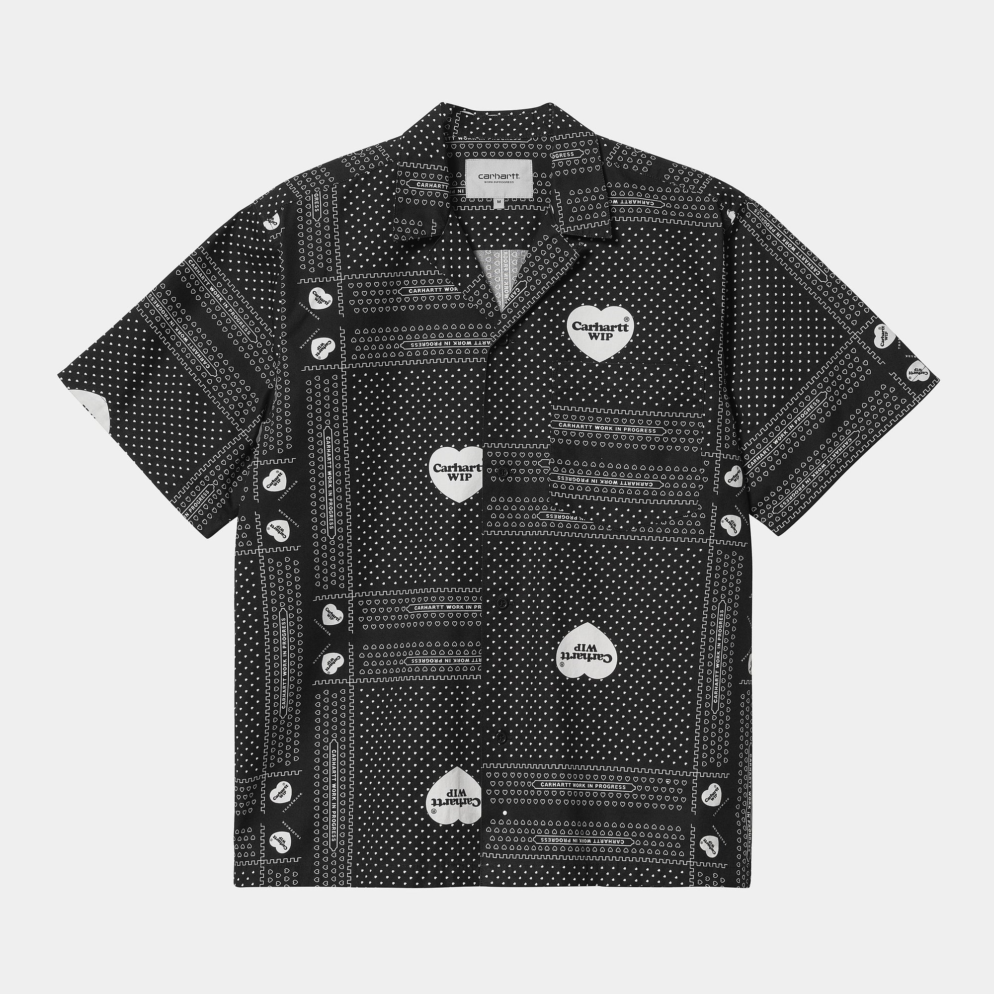 Carhartt WIP Heart Bandana Shirt - Black