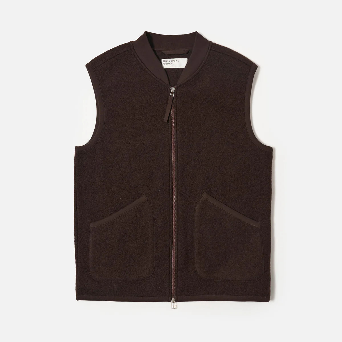Universal Works Zip Waistcoat - Brown