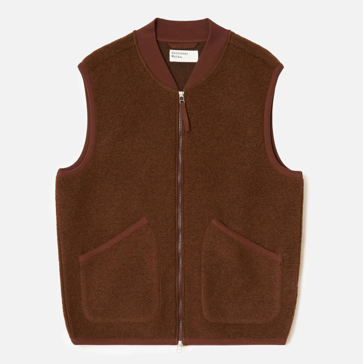 UW Zip Waistcoat - Cacao