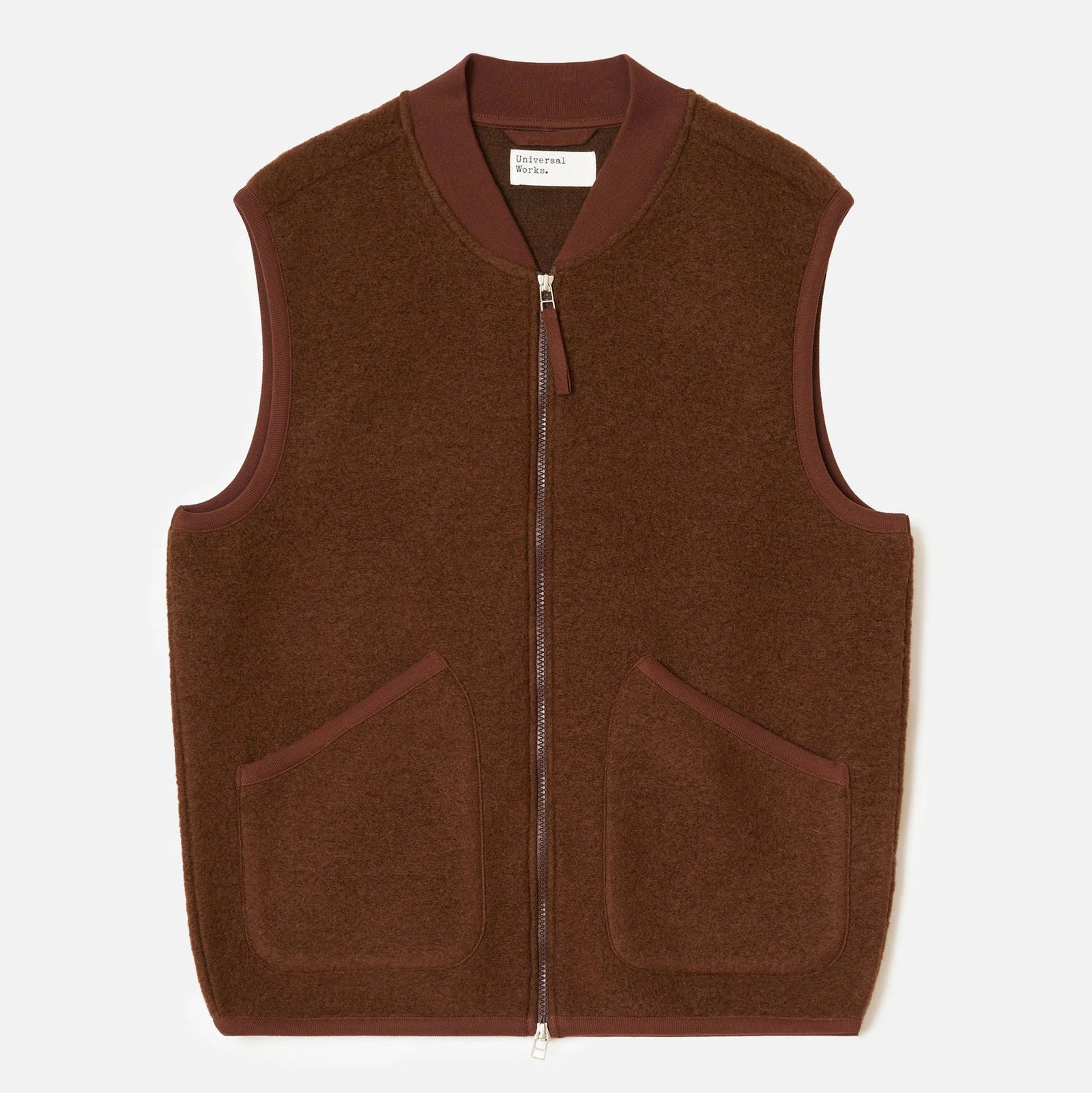 UW Zip Waistcoat - Cacao