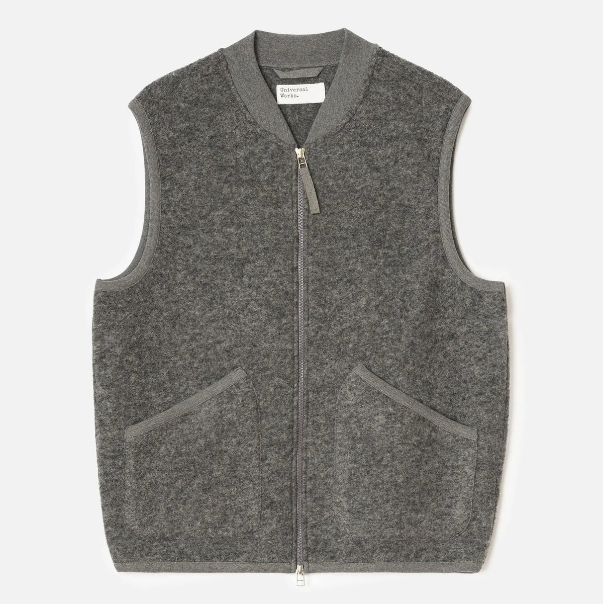UW Zip Waistcoat - Grey Marl