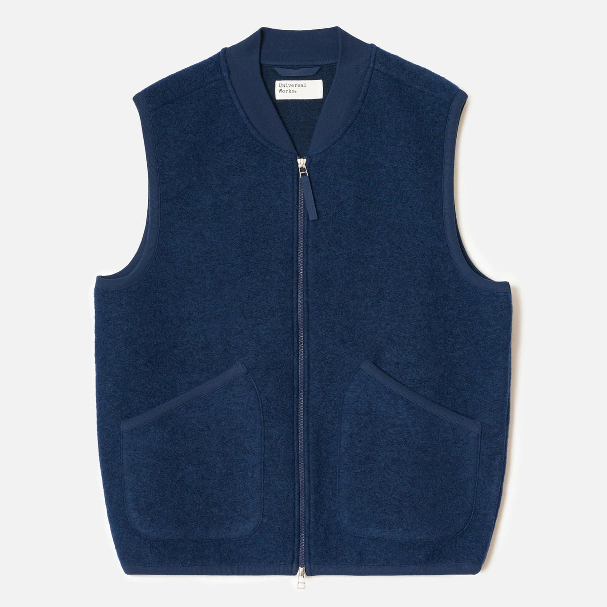 UW Zip Waistcoat - Indigo