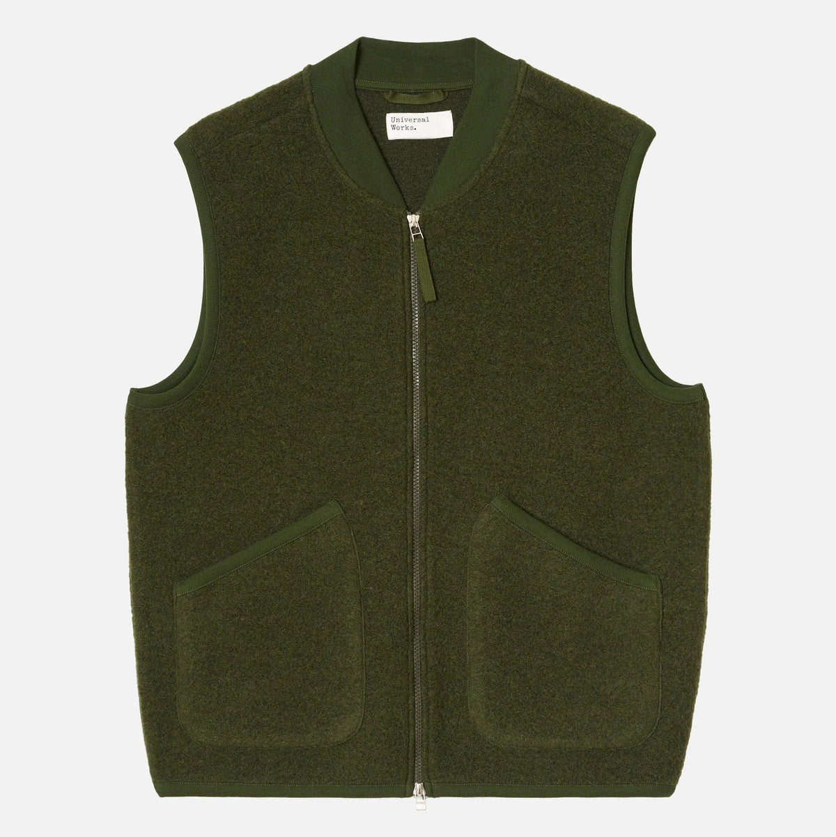 UW Zip Waistcoat - Olive