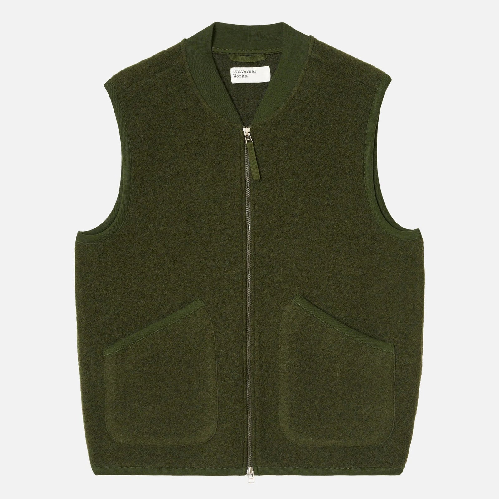 UW Zip Waistcoat - Olive