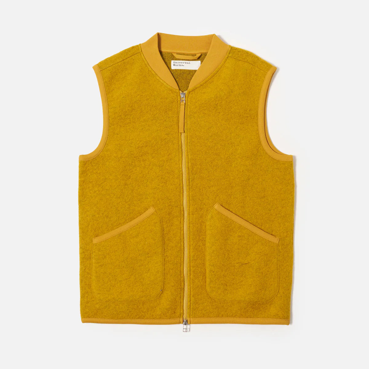 Universal Works Zip Waistcoat - Yellow