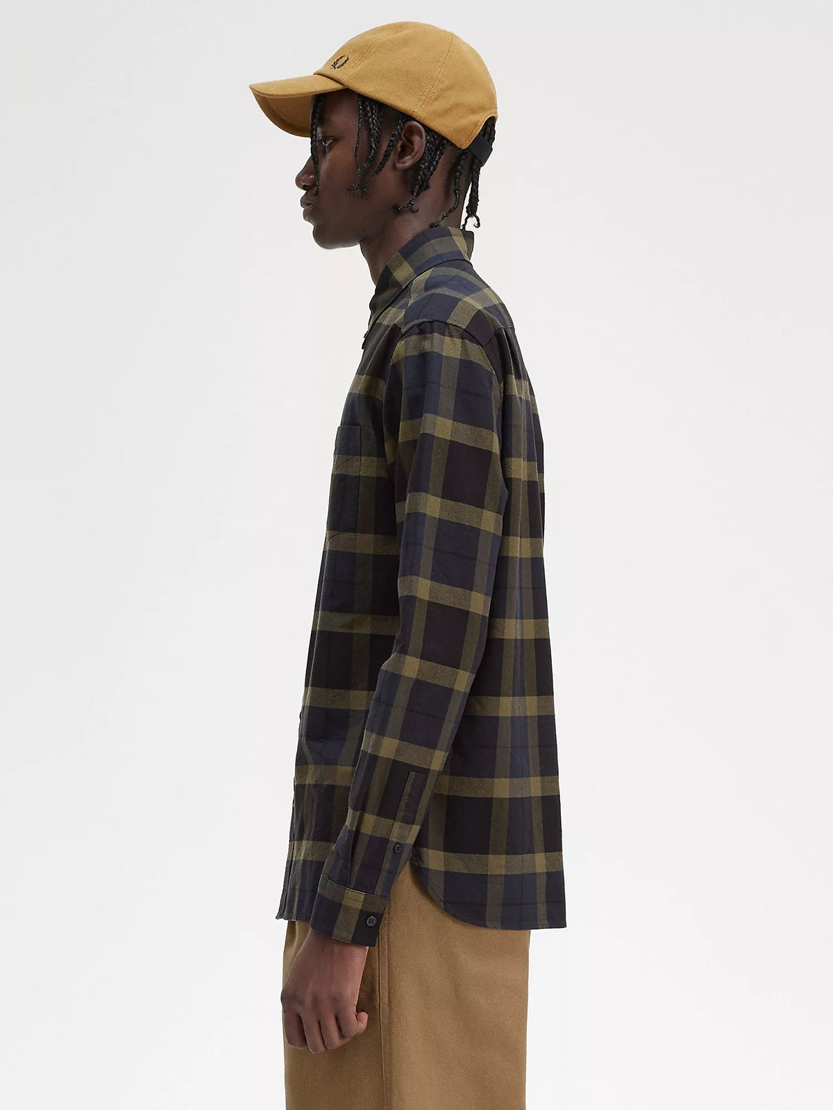 Fred Perry Tartan Shirt - Uniform Green