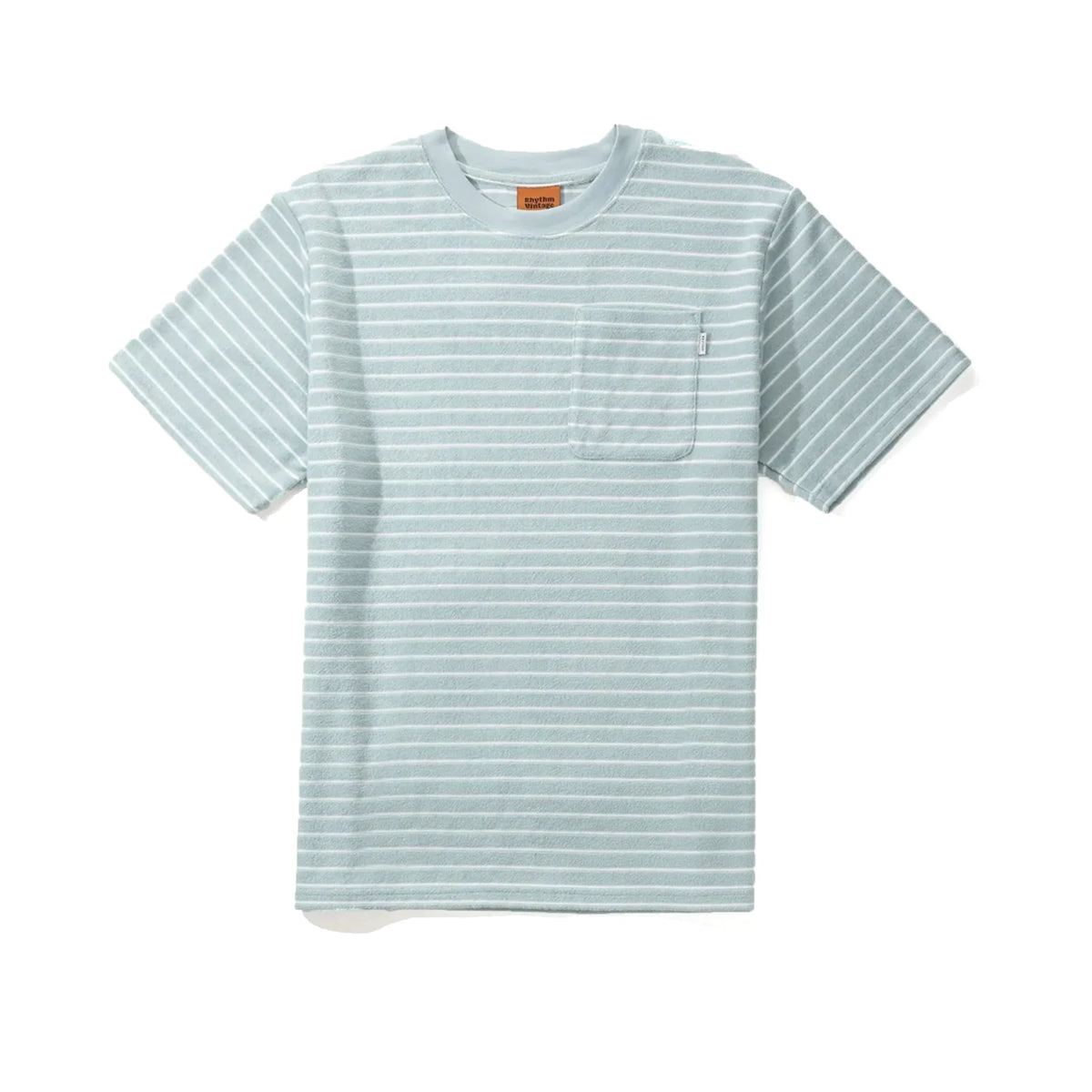 Rhythm Vintage Terry Stripe T-Shirt - Seafoam
