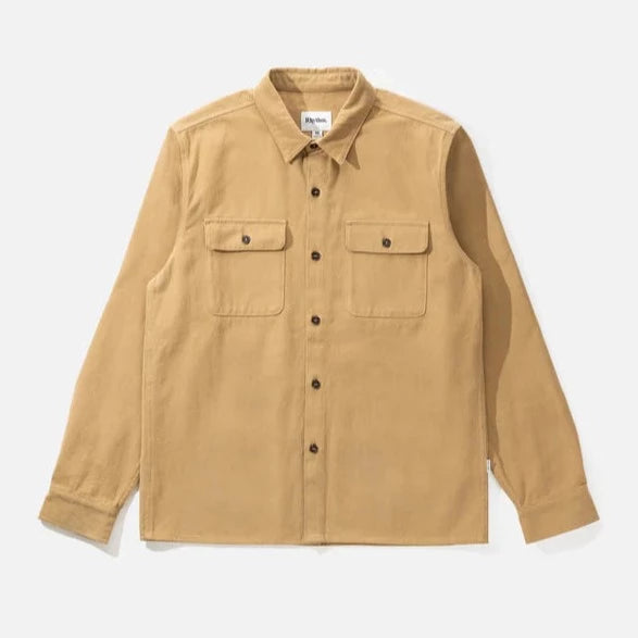Rhythm Brushed Twill LS Shirt - Tan