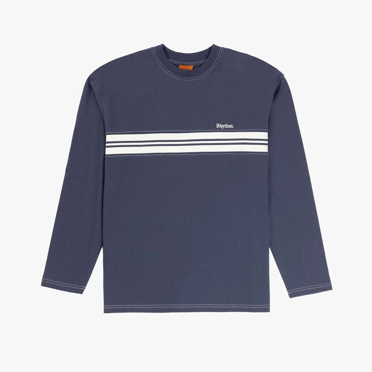 Rhythm Vintage Panel LS T-Shirt - Vintage Navy