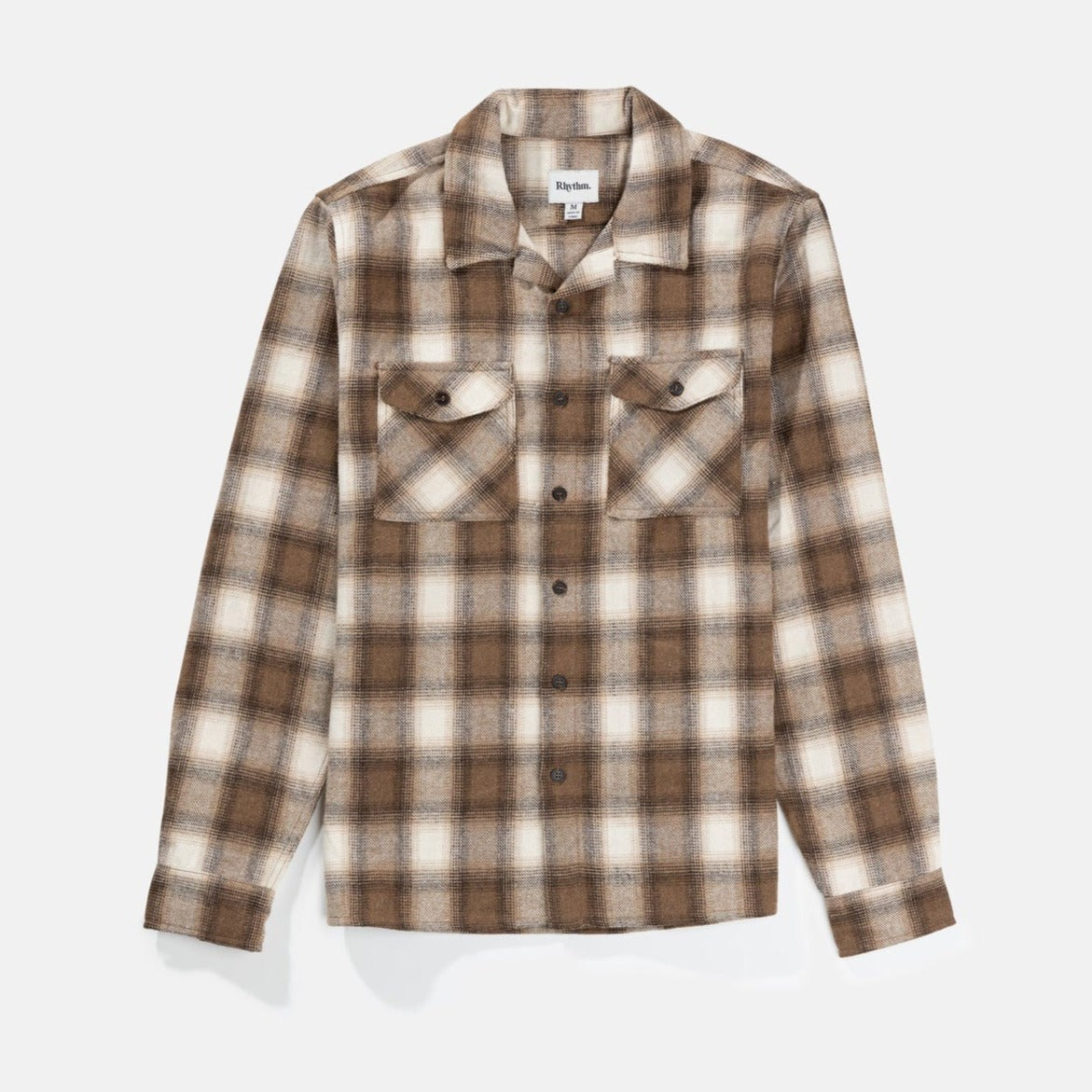 Rhythm Plaid LS Flannel - Cedar