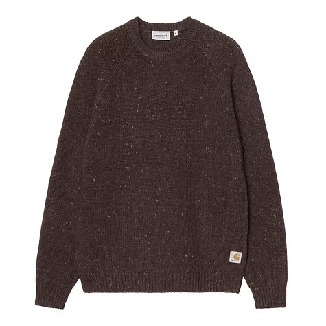 Carhartt WIP Anglistic Sweater - Speckled Tobacco