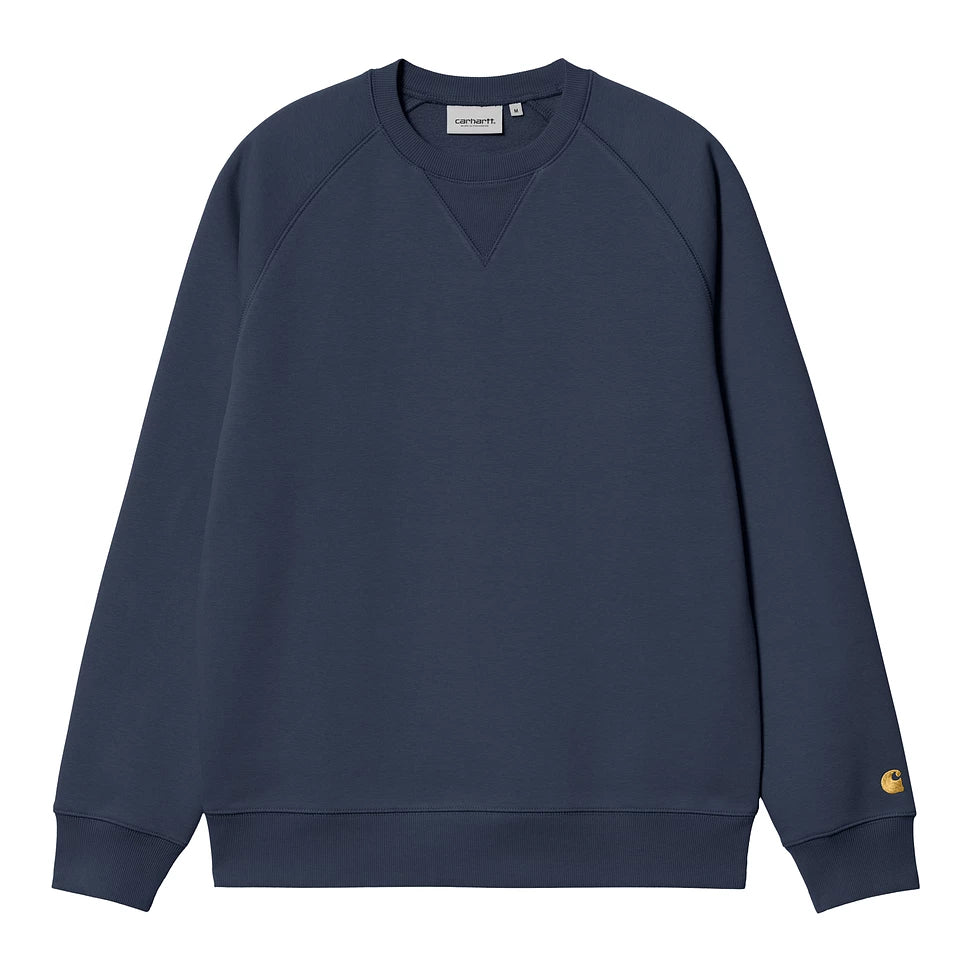 Carhartt WIP Chase Sweat - Blue / Gold