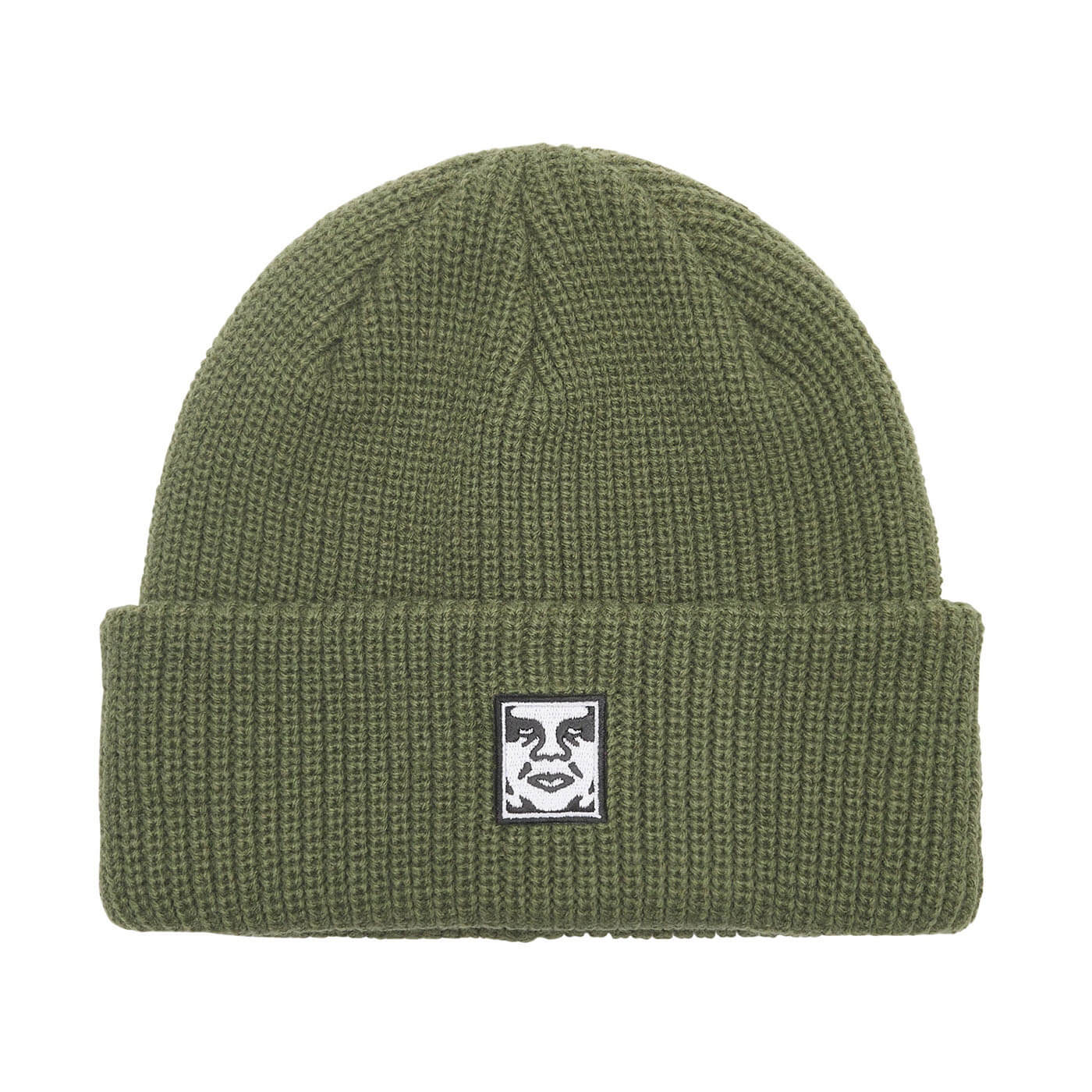 Obey Mid Icon Patch Cuff Beanie - Army