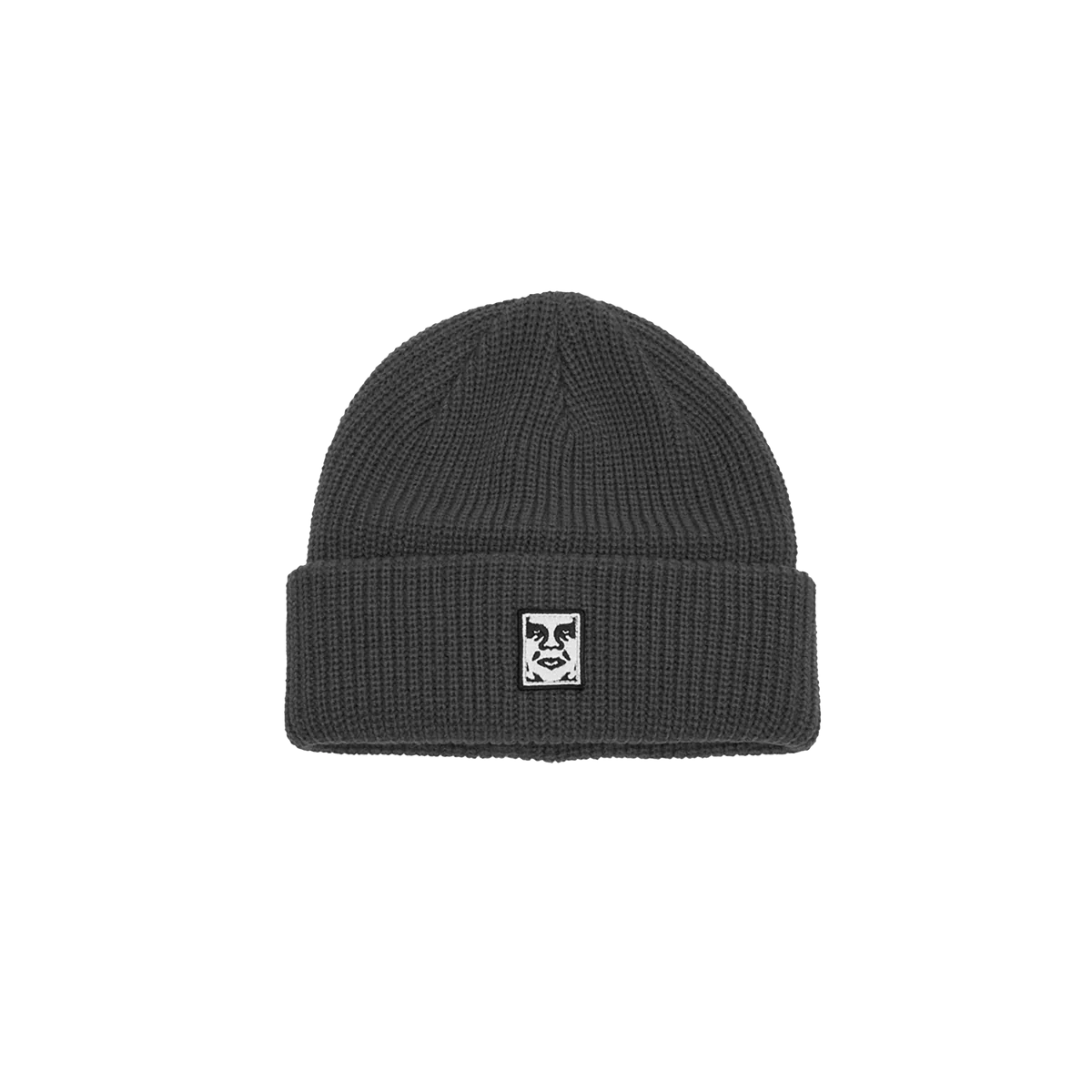 Obey Mid Icon Patch Cuff Beanie - Black