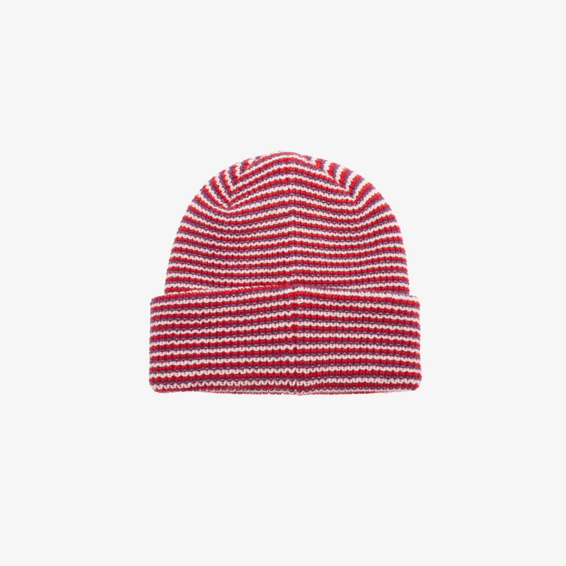 Obey Parker Striped Beanie - Red