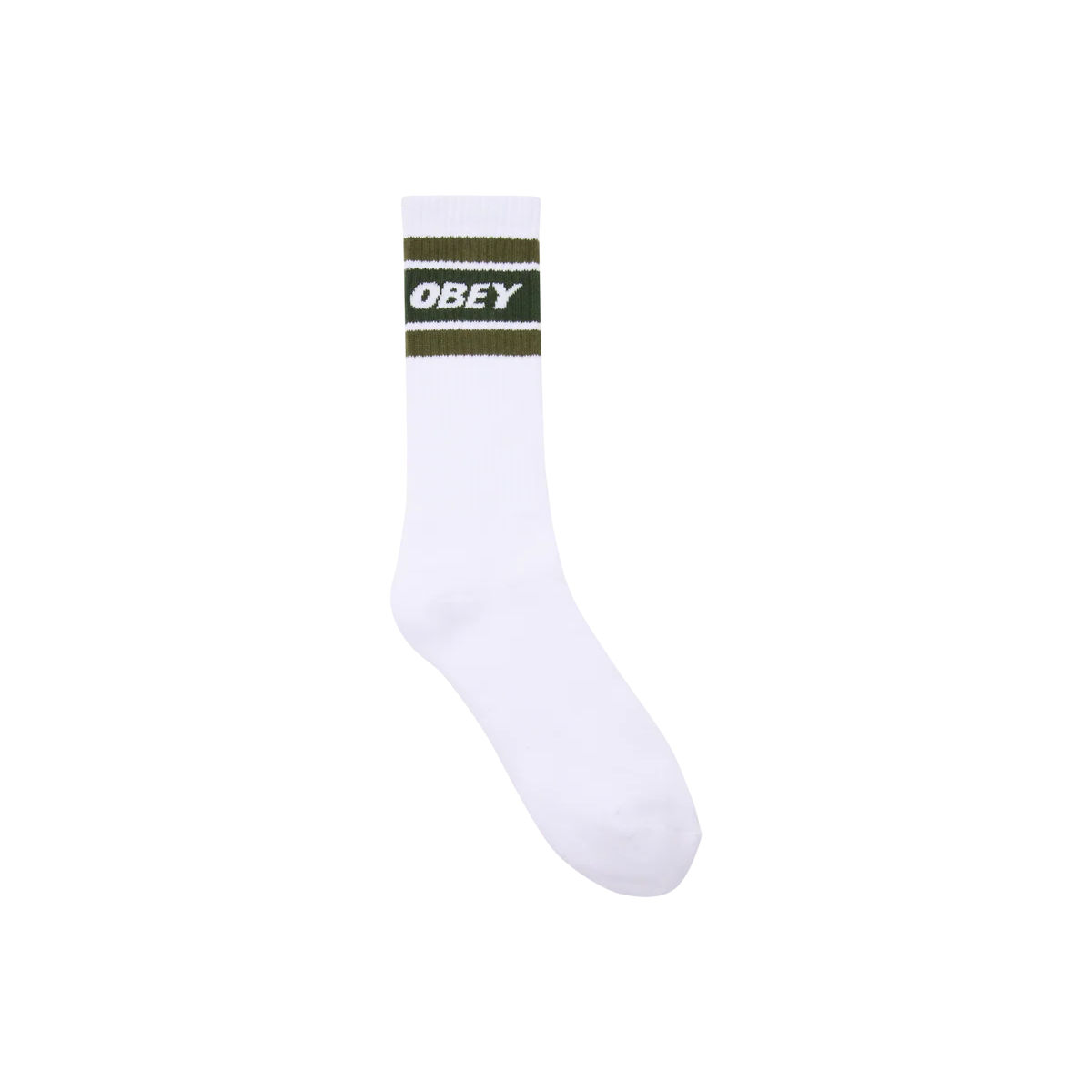Obey Cooper II Socks - White / Kombu Green