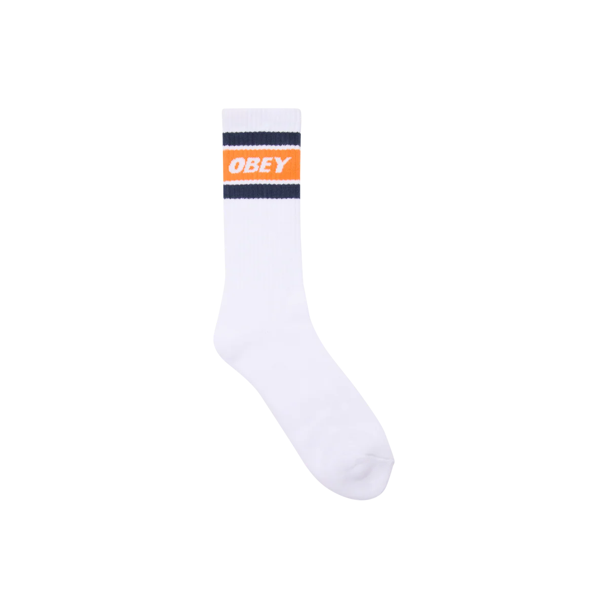 Obey Cooper II Socks - White / Orange
