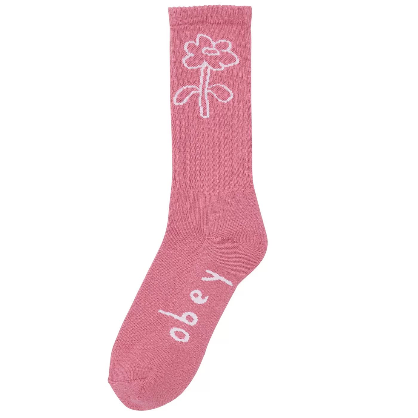 Obey Spring Flower Socks - Vintage Pink