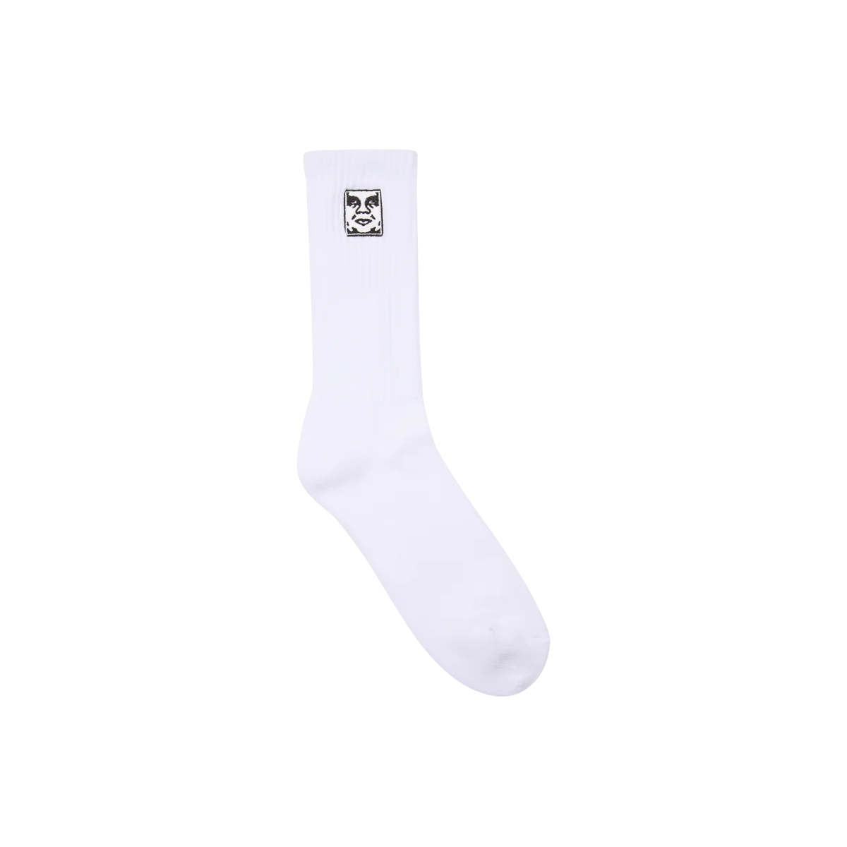 Obey Icon Face Socks - White