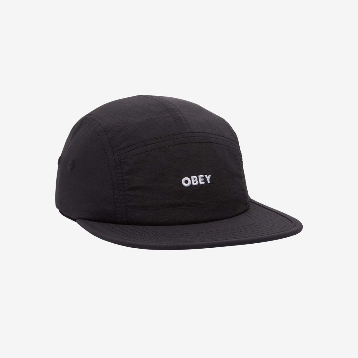 Obey Bold Nylon Camp Cap - Black