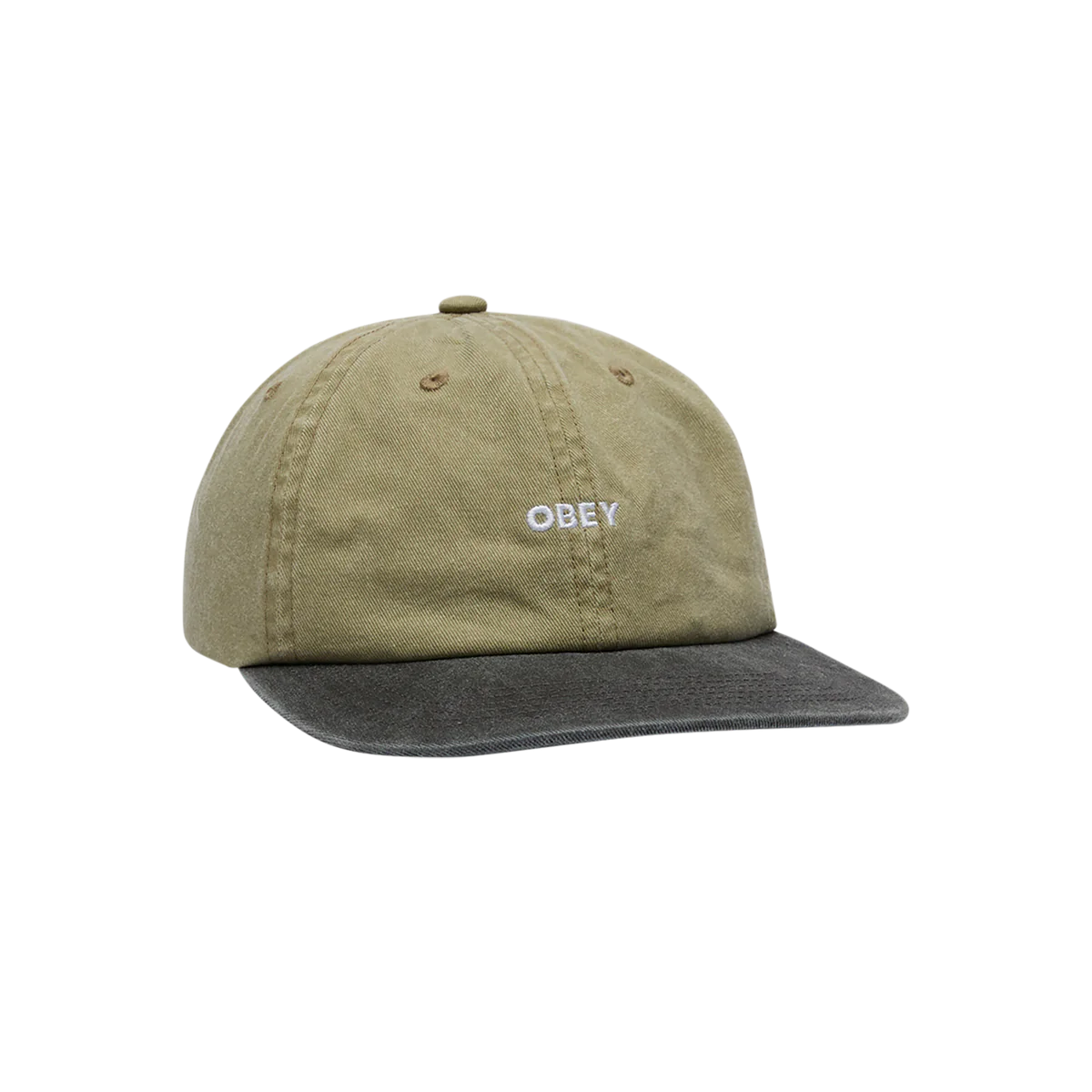Obey 2 Tone Bold 6 Panel - Khaki