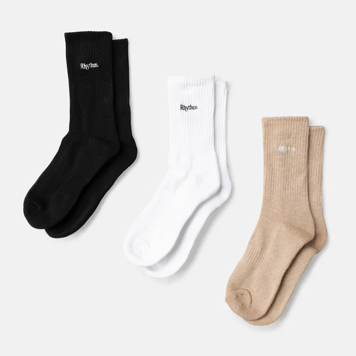 Rhythm 3 Pack Socks - Multi