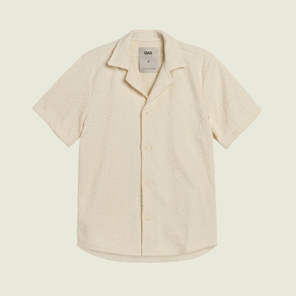 OAS Cuban Terry Shirt - Cream Golconda