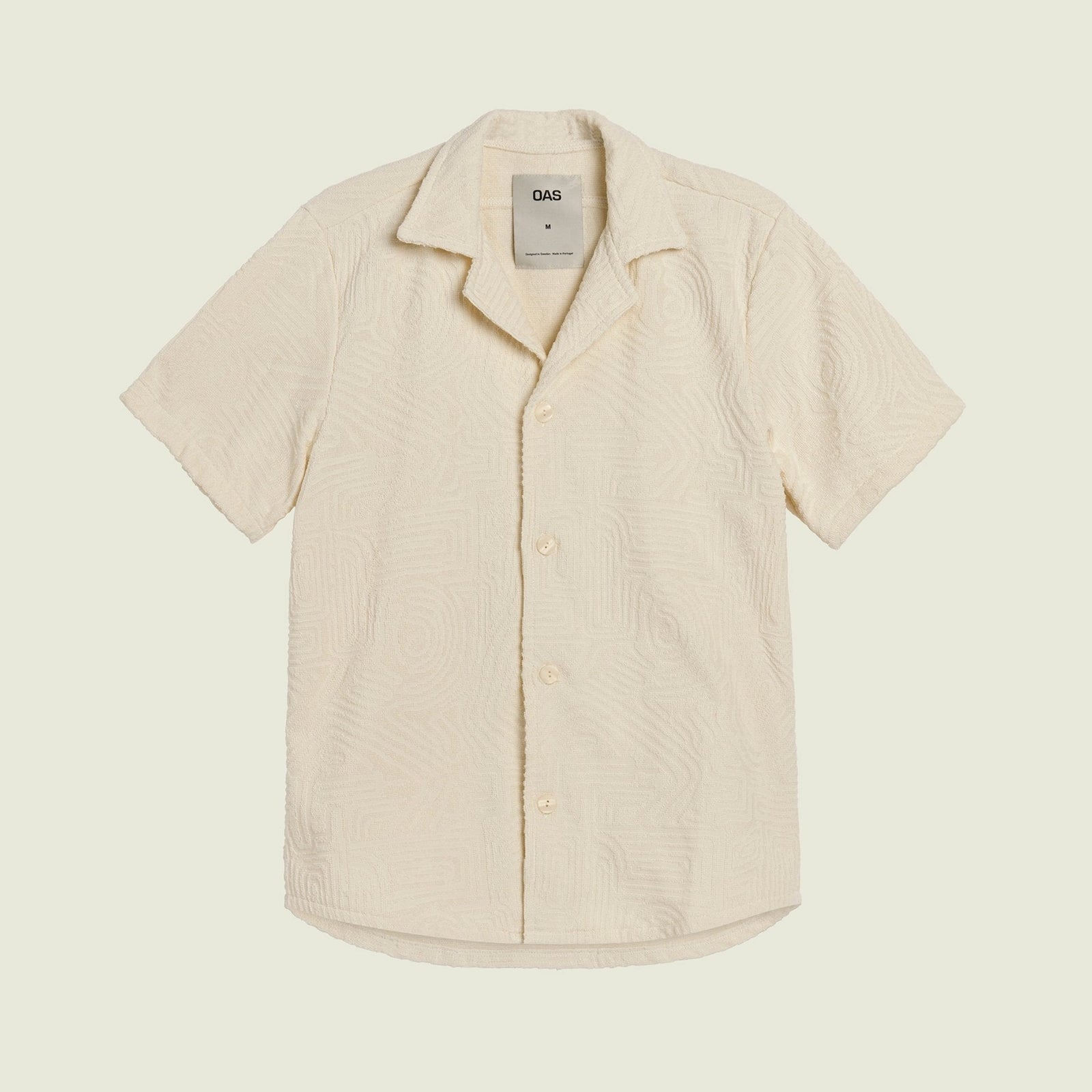OAS Cuban Terry Shirt - Cream Golconda