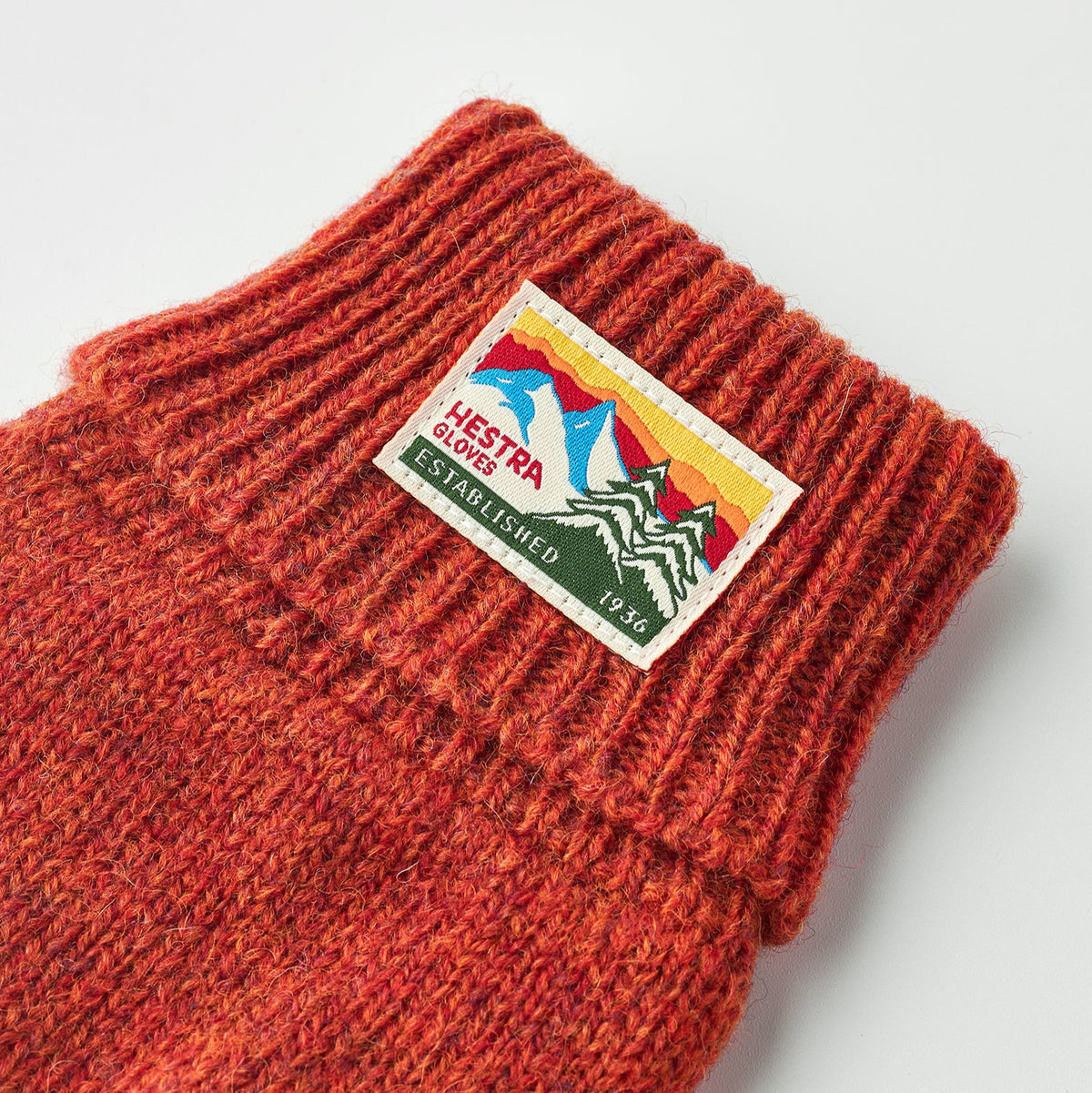Hestra Raggwool Glove - Brick Red