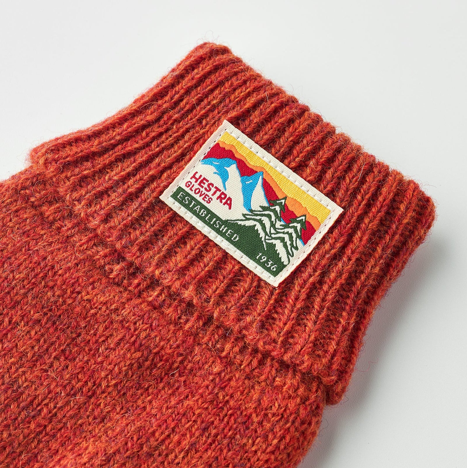 Hestra Raggwool Glove - Brick Red