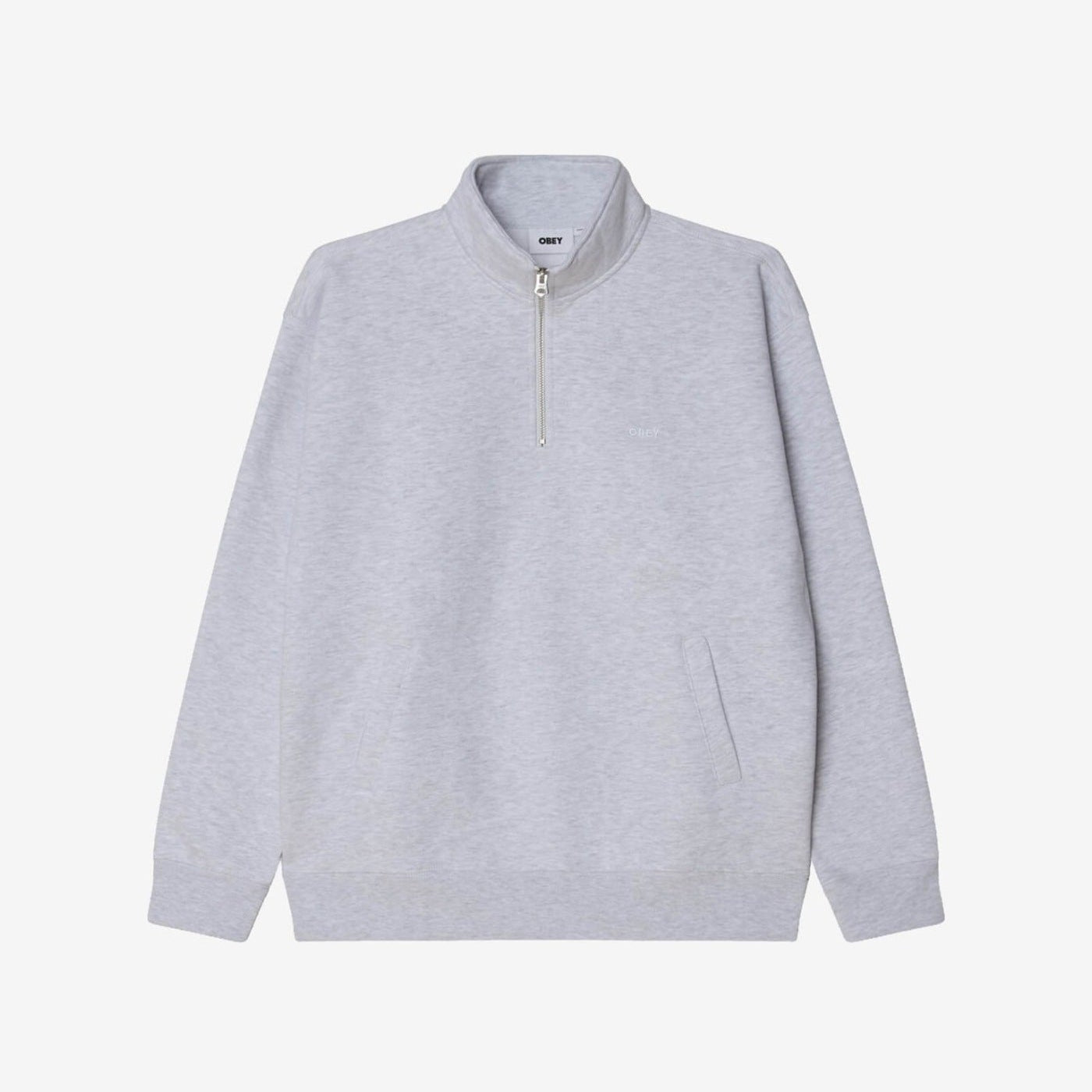 Obey Established Works Bold Mockneck - Ash Grey