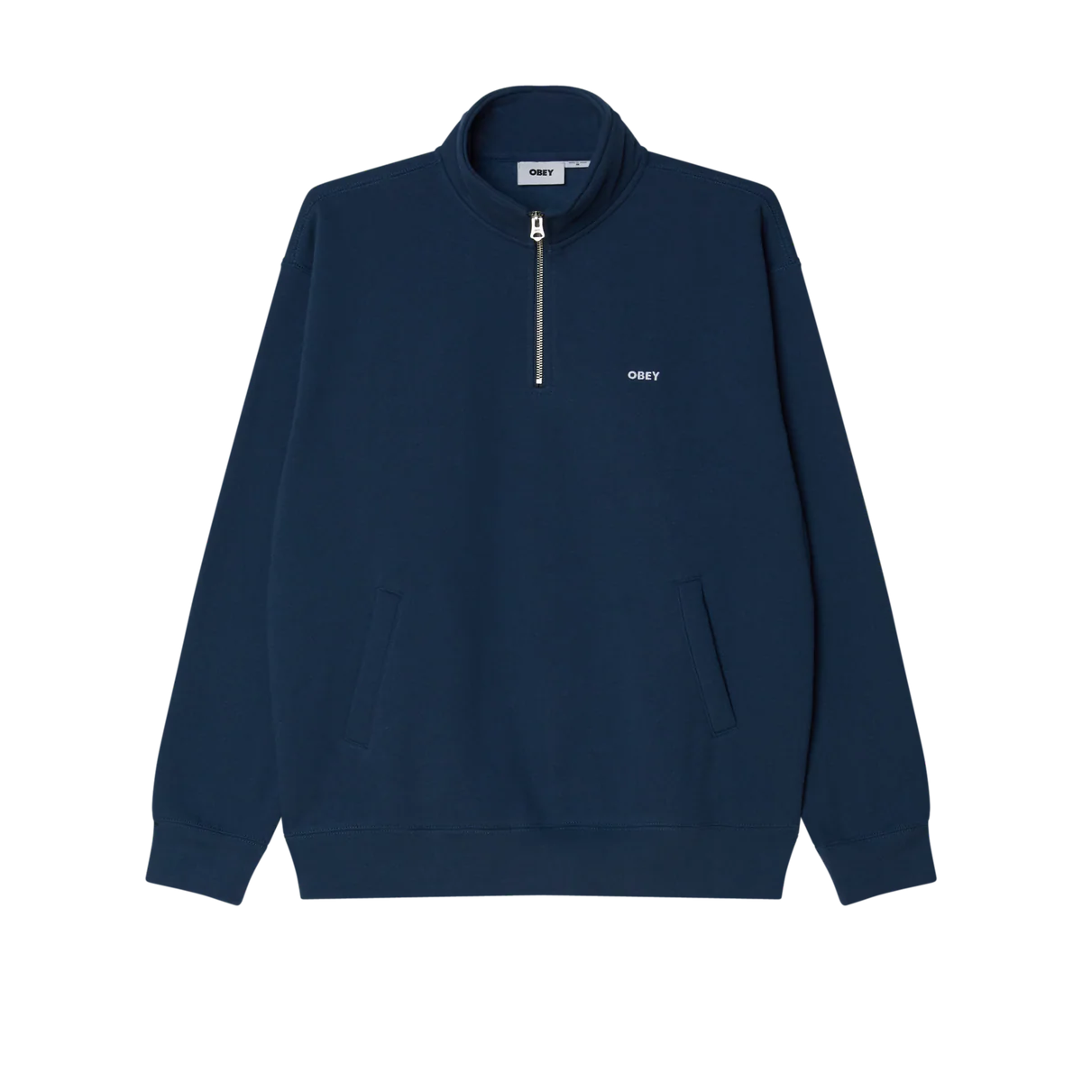 Obey Established Works Bold Mock Neck - Dark Denim