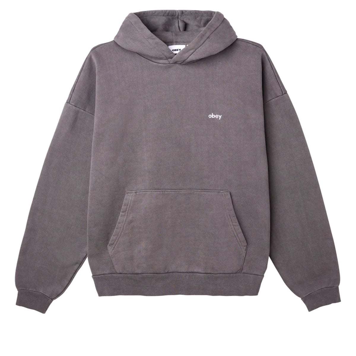Obey Lowercase Pigment Hood - Digital Black