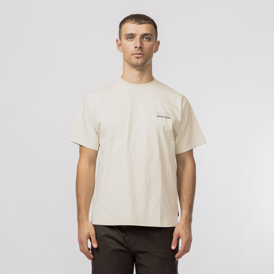 Snow Peak Elemental Balance T-Shirt - Ivory