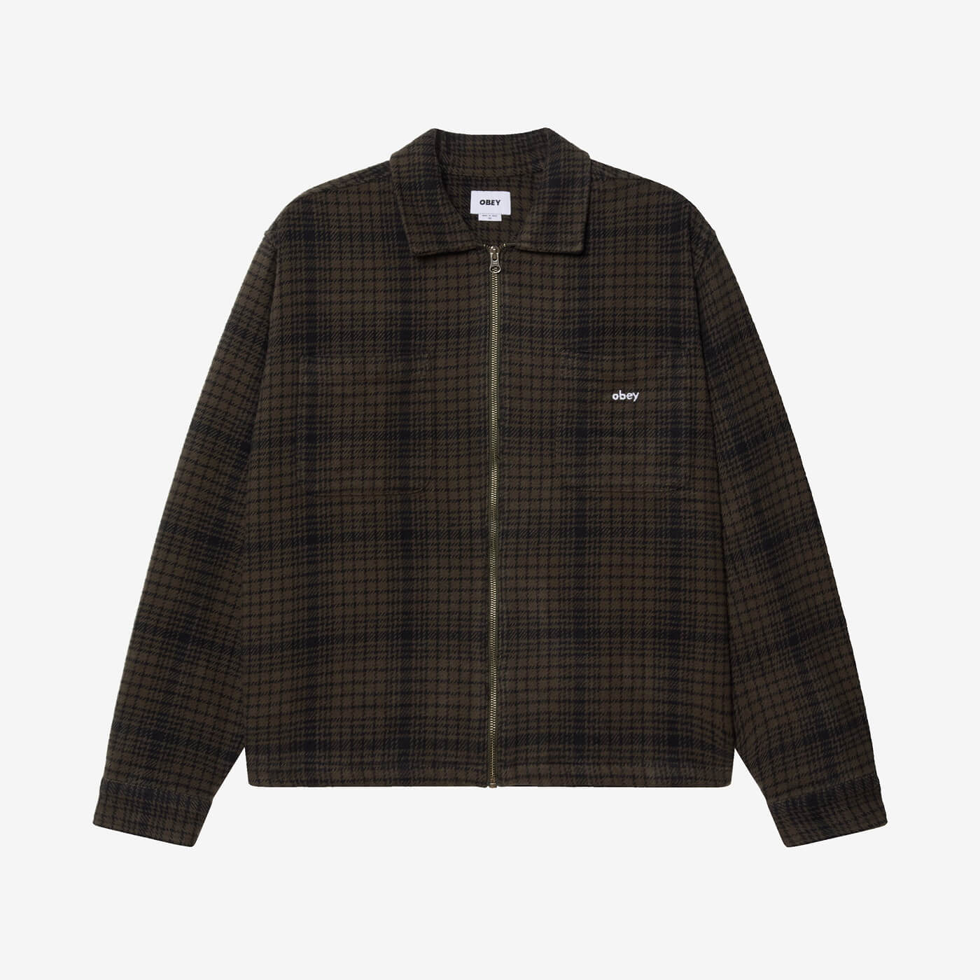 Obey Parker Zip Shirt Jacket - Rosin Multi