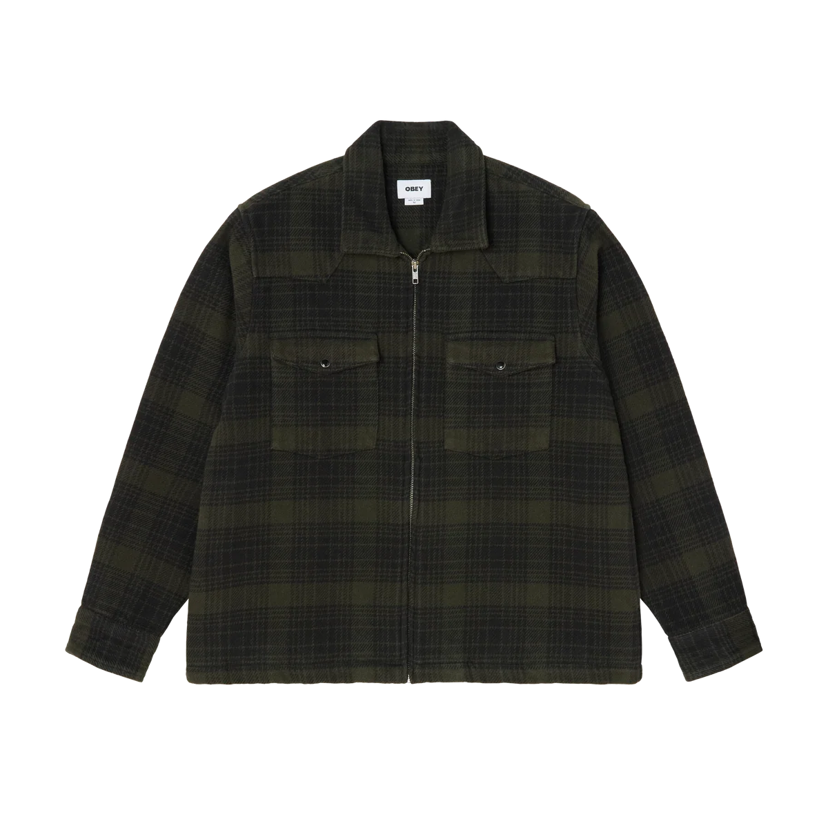 Obey Willie Zip Shirt Jacket - Rosin Multi