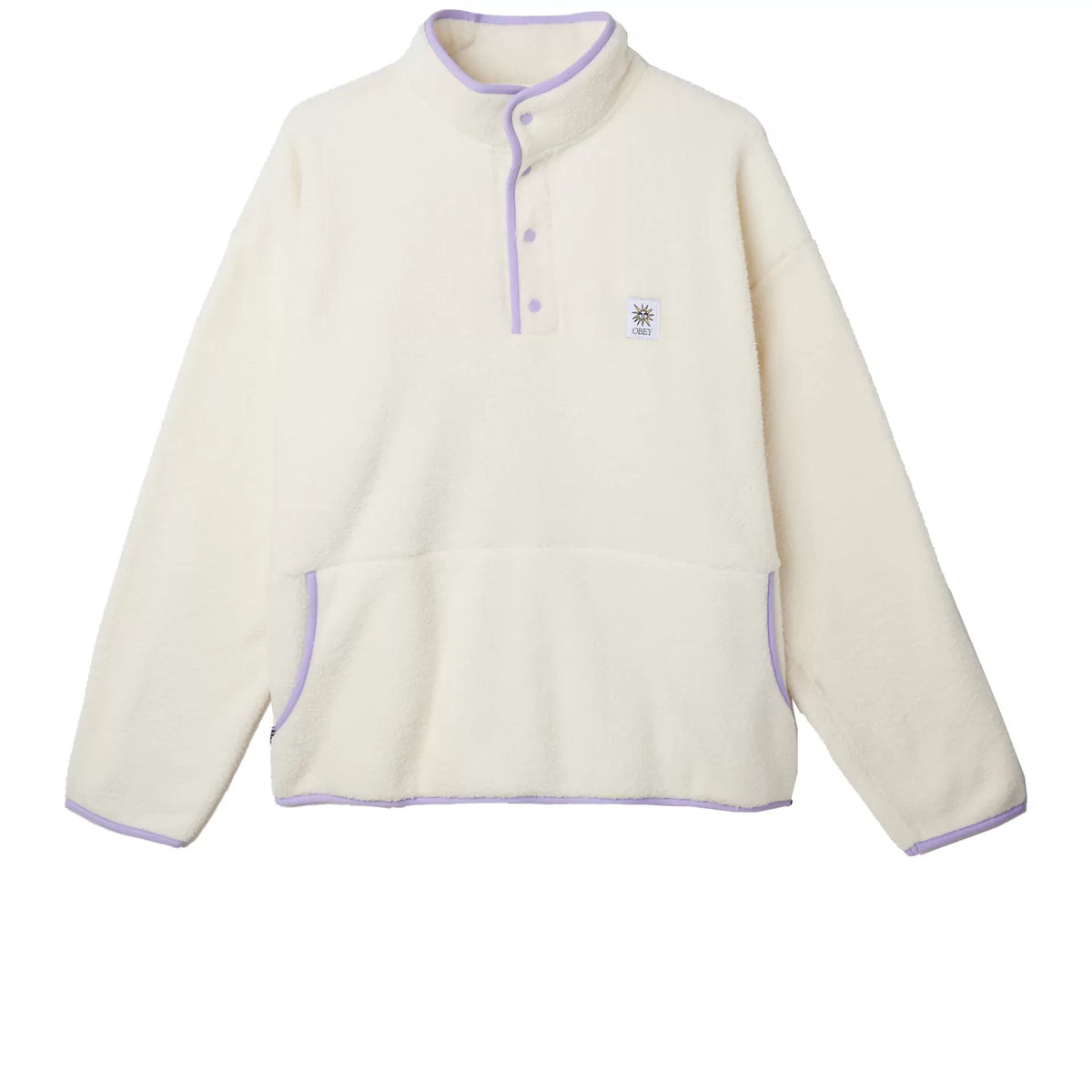 Obey Rays Mockneck - Unbleached