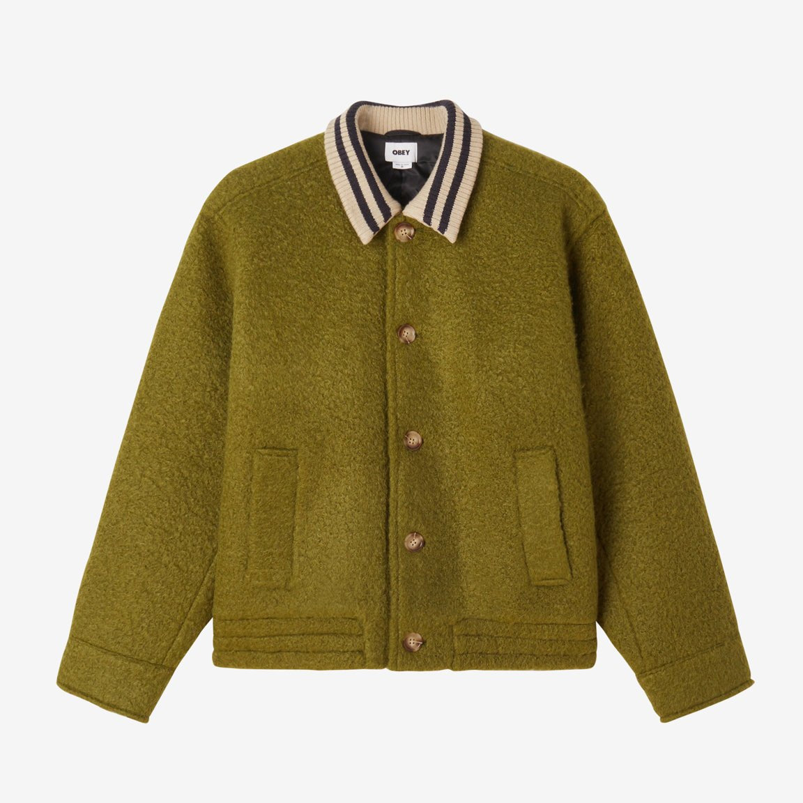 Obey Saunders Blouson Jacket - Moss Green