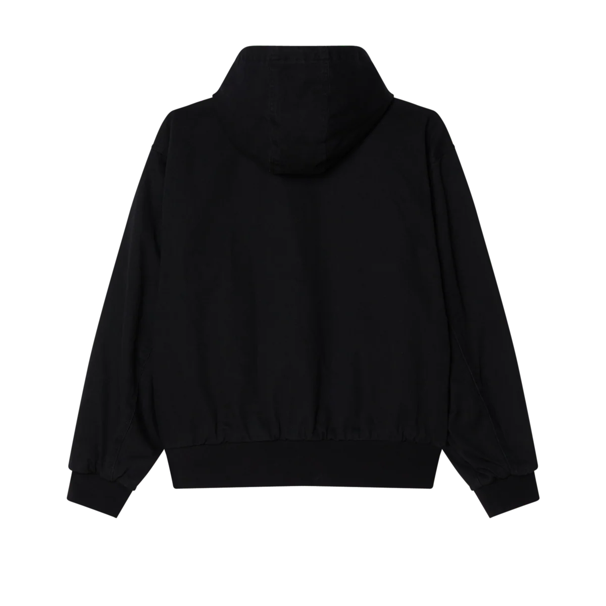 Obey Glen Zip Up Jacket - Black Faded Wash