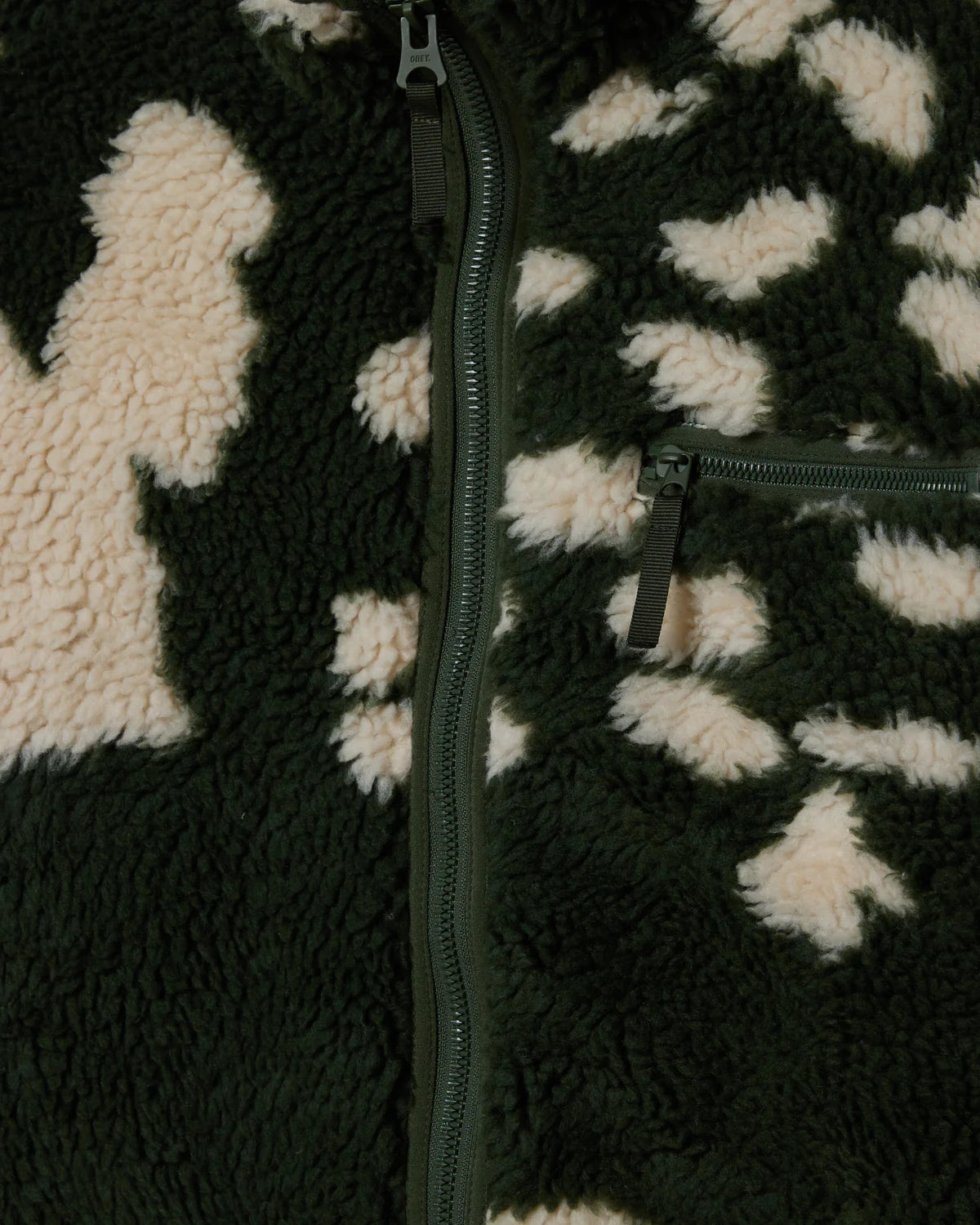 Obey Shaggy Sherpa Jacket - Kombu Green