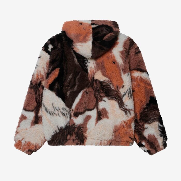 Obey Horses Sherpa Jacket - Brown Multi