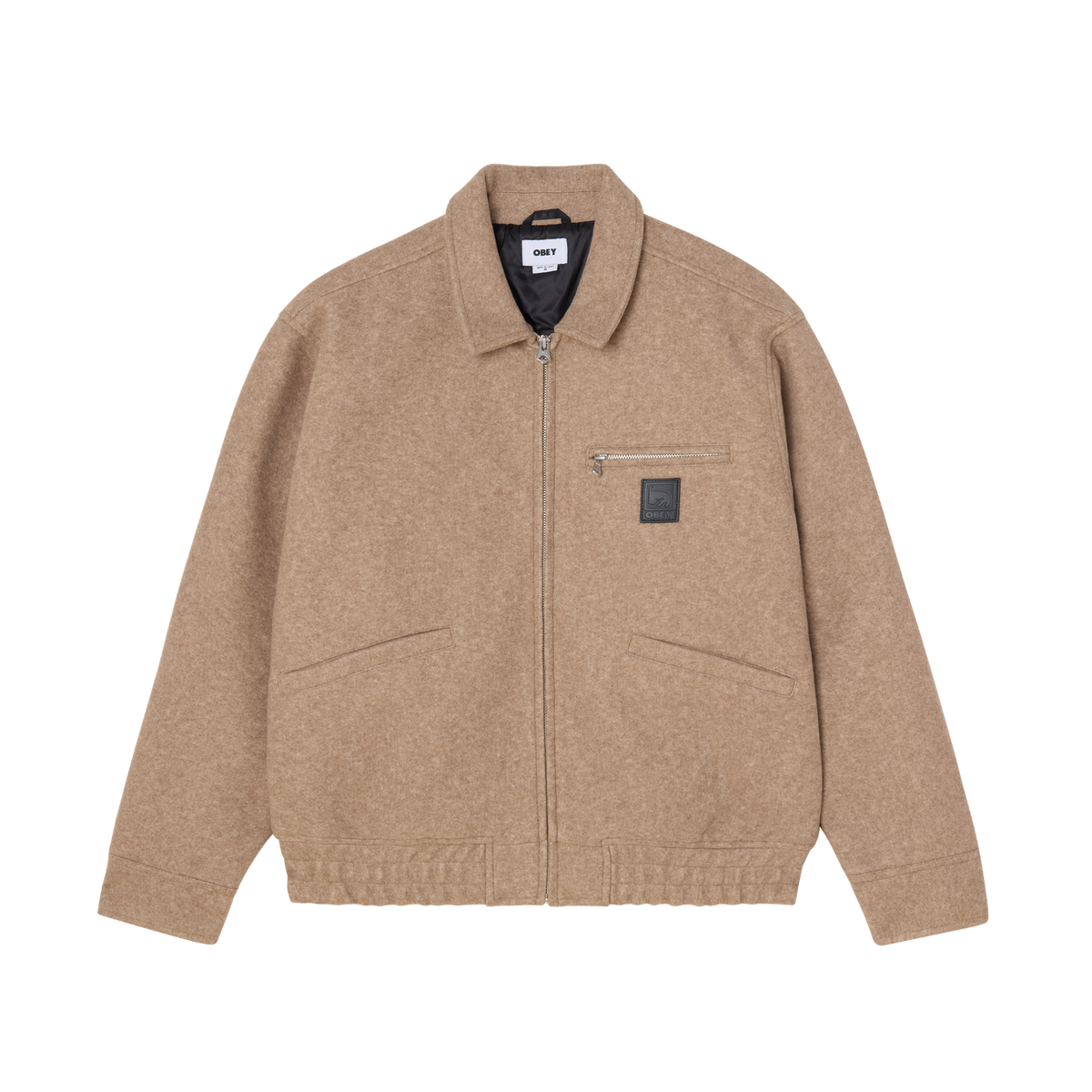 Obey Ledger Blouson Jacket - Latte