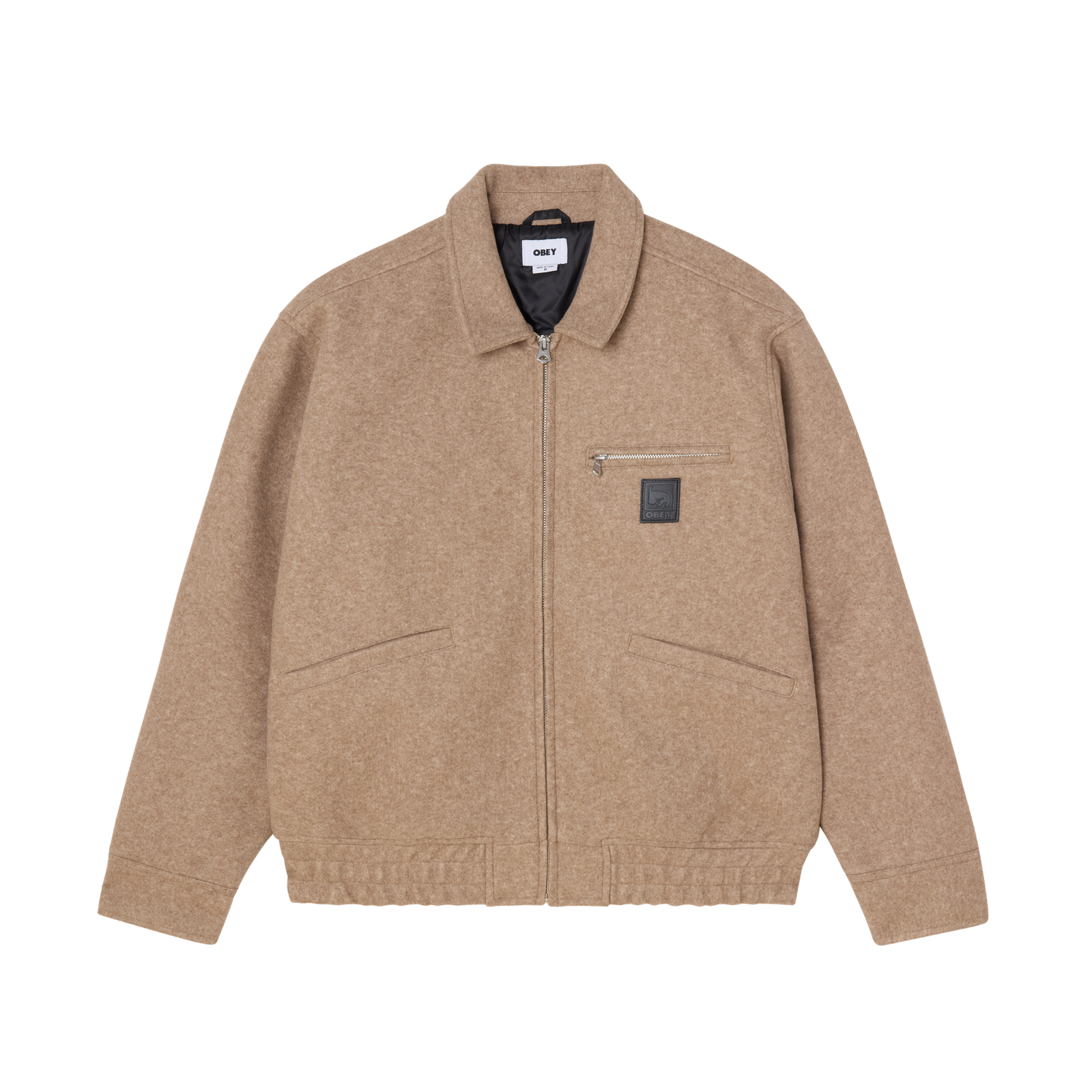 Obey Ledger Blouson Jacket - Latte