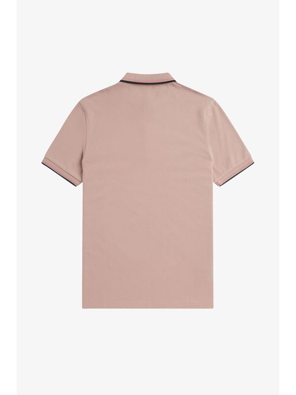 Fred Perry M3600 Polo - Dark Pink / Dusty Rose / Black