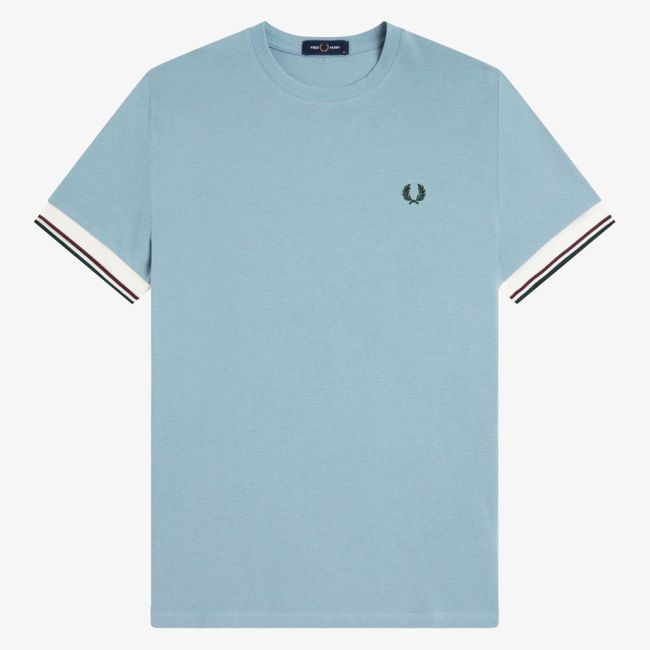 Fred Perry Twin Tipped Cuff T-Shirt - Stockport Blue