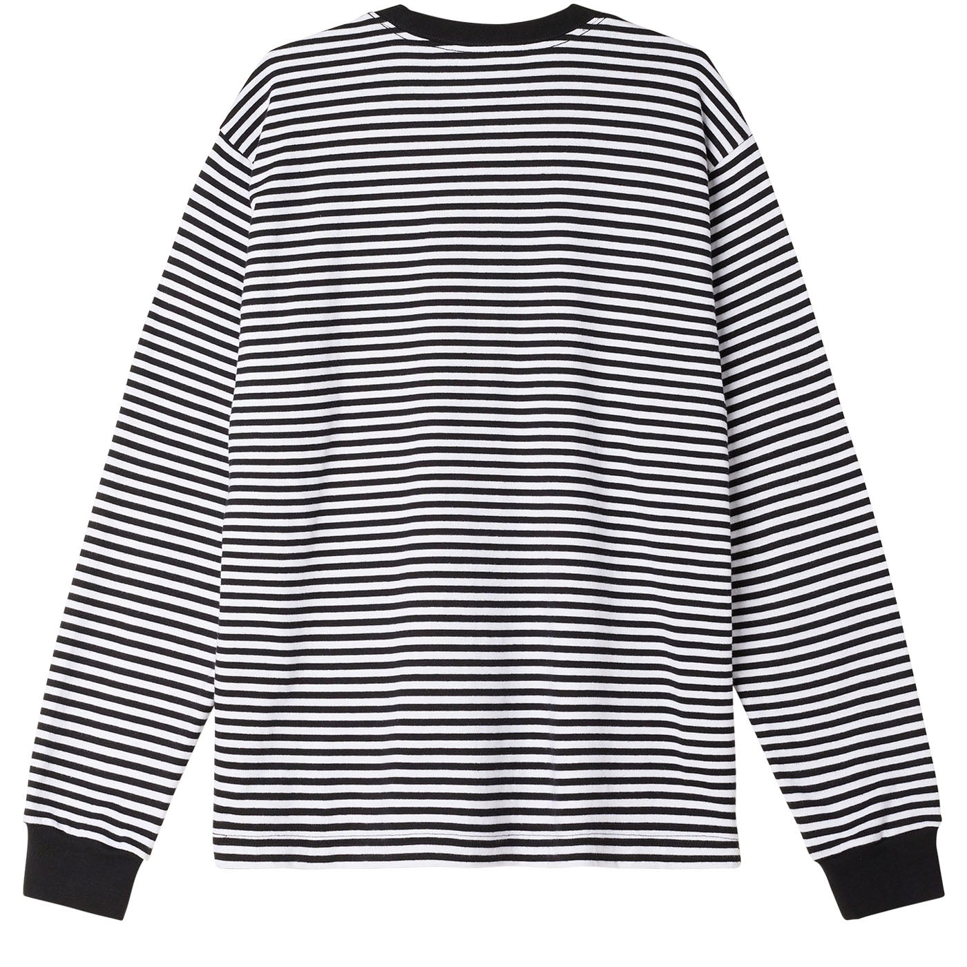 Obey Established Works Eyes Stripe LS T-Shirt - Black